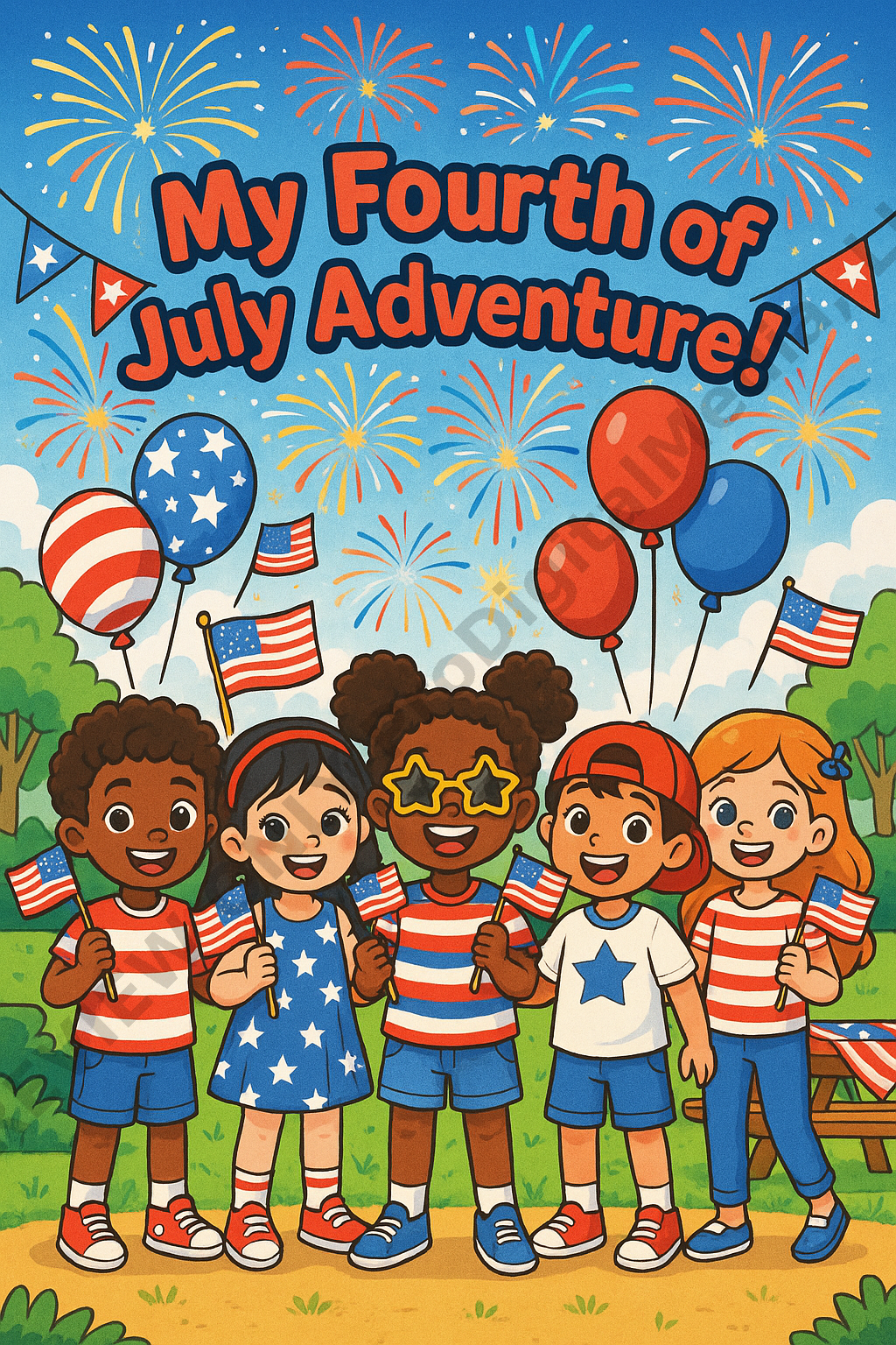 Fourth of July Coloring Book for Kids
