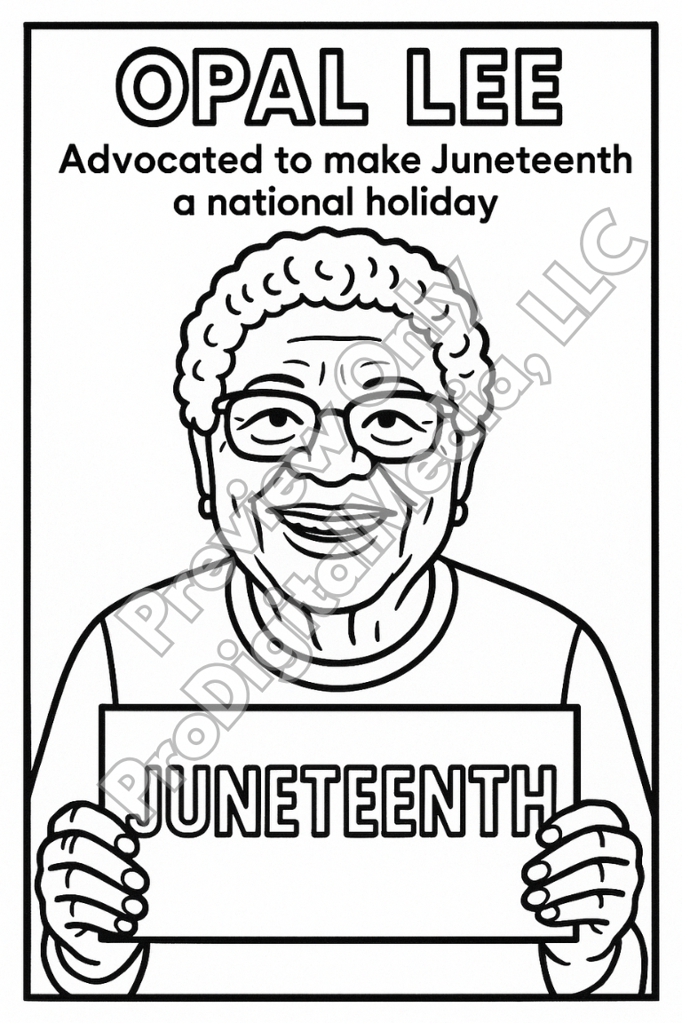 Juneteenth Coloring Book for Kids